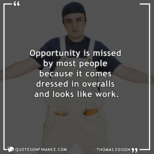 Opportunity looks like work